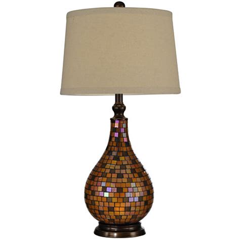dale tiffany amber mosaic table lamp
